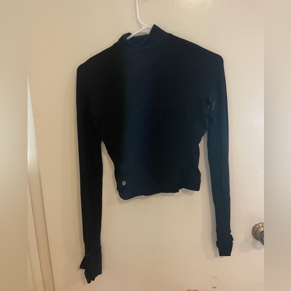Women's Black Long Sleeve Top